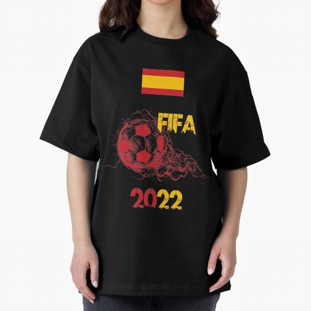 World Cup Qatar 2022 Ispanya Classic T-Shirt Join the Global Buzz around FIFA World Cup 2026 with Messi and Cristiano Ronaldo, Spain Energy, Sports Nostalgia, International Competition, Famous Players and Unforgettable Victories; Built for