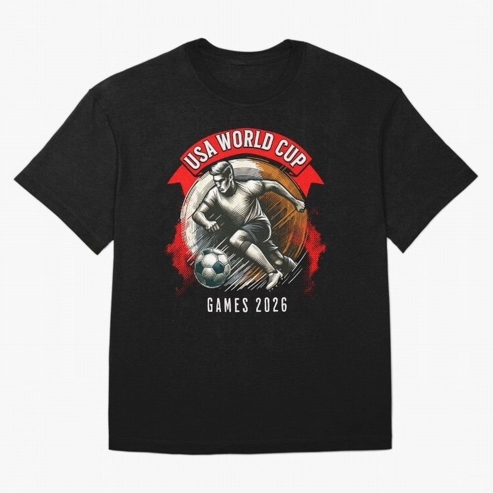 USA World Cup Classic T-Shirt Embrace FIFA World Cup 2026 Group Stage Spirit, Driven by France, Haaland and Mbappe, Soccer Culture, Superstar Moments, National Team Dreams and Competitive Fire; Great for Watch Parties, Sports Bars, Family Nights,