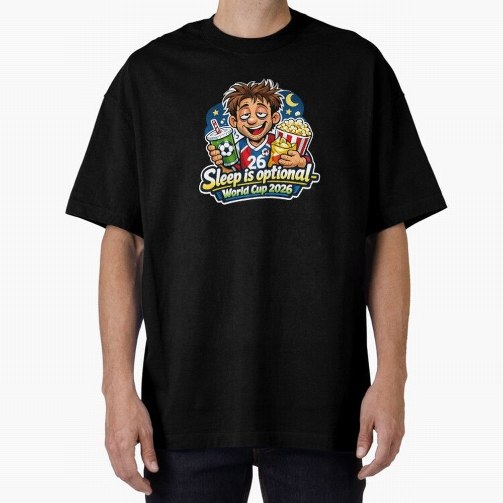Sleep Is Optional ¨C World Cup 2026 Funny Soccer Fan Night Design Classic T-Shirt Refresh the FIFA World Cup 2026 Group Stage Journey through Neymar, Haaland and Cristiano Ronaldo Highlights, Argentina, France and Brazil Pride, Match Day
