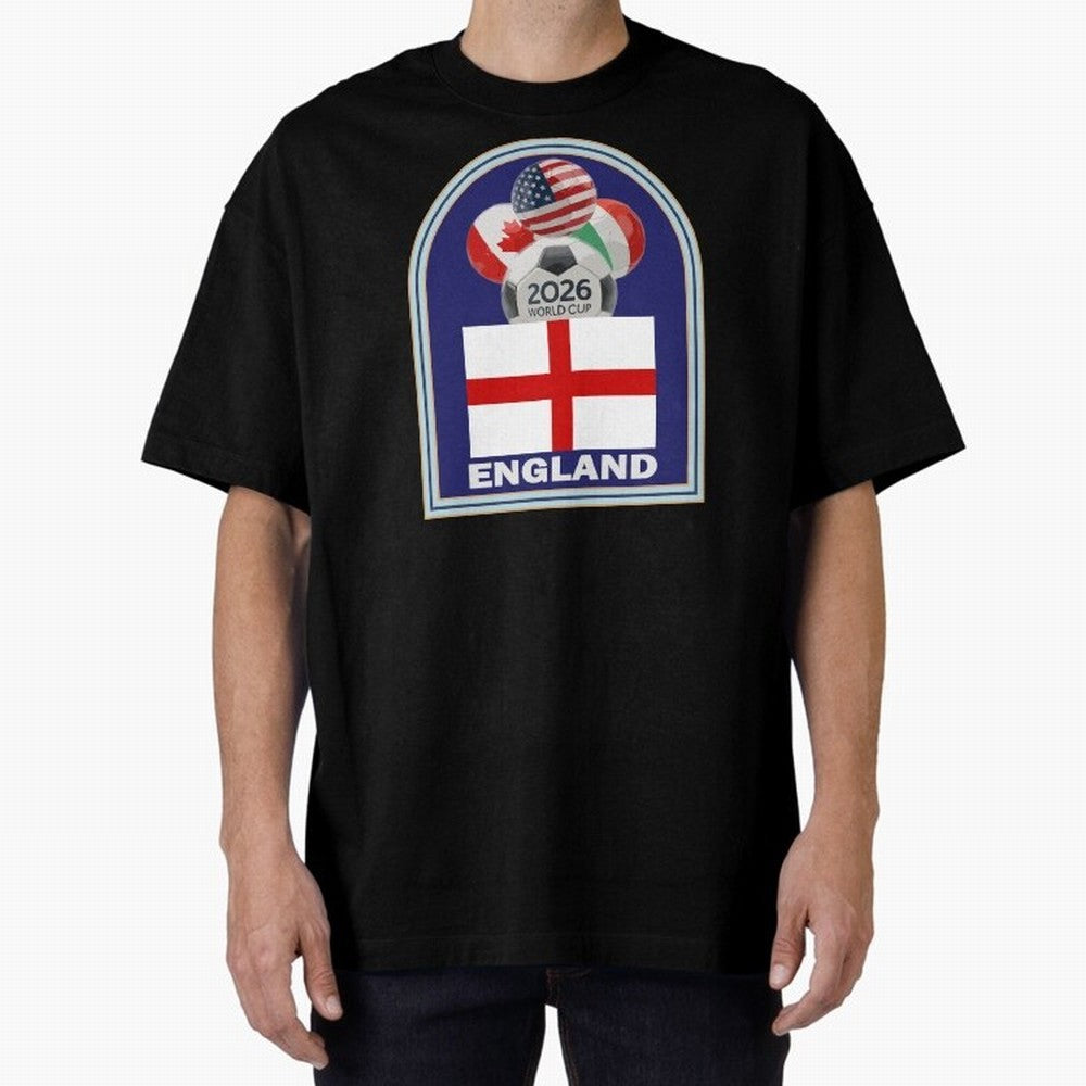 England 2026 Soccer T-shirt Classic T-Shirt Celebrate Soccer Greatness during Global Football Passion for FIFA World Cup 2026 USA Canada Mexico, Inspired by Cristiano Ronaldo, Haaland and CR7, England and Germany, Worldwide Fan Energy, Dramatic