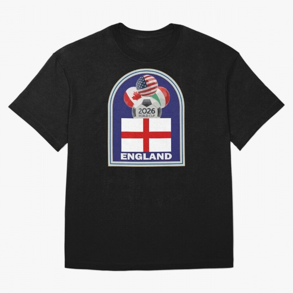 England 2026 Soccer T-shirt Classic T-Shirt Celebrate Soccer Greatness during Global Football Passion for FIFA World Cup 2026 USA Canada Mexico, Inspired by Cristiano Ronaldo, Haaland and CR7, England and Germany, Worldwide Fan Energy, Dramatic