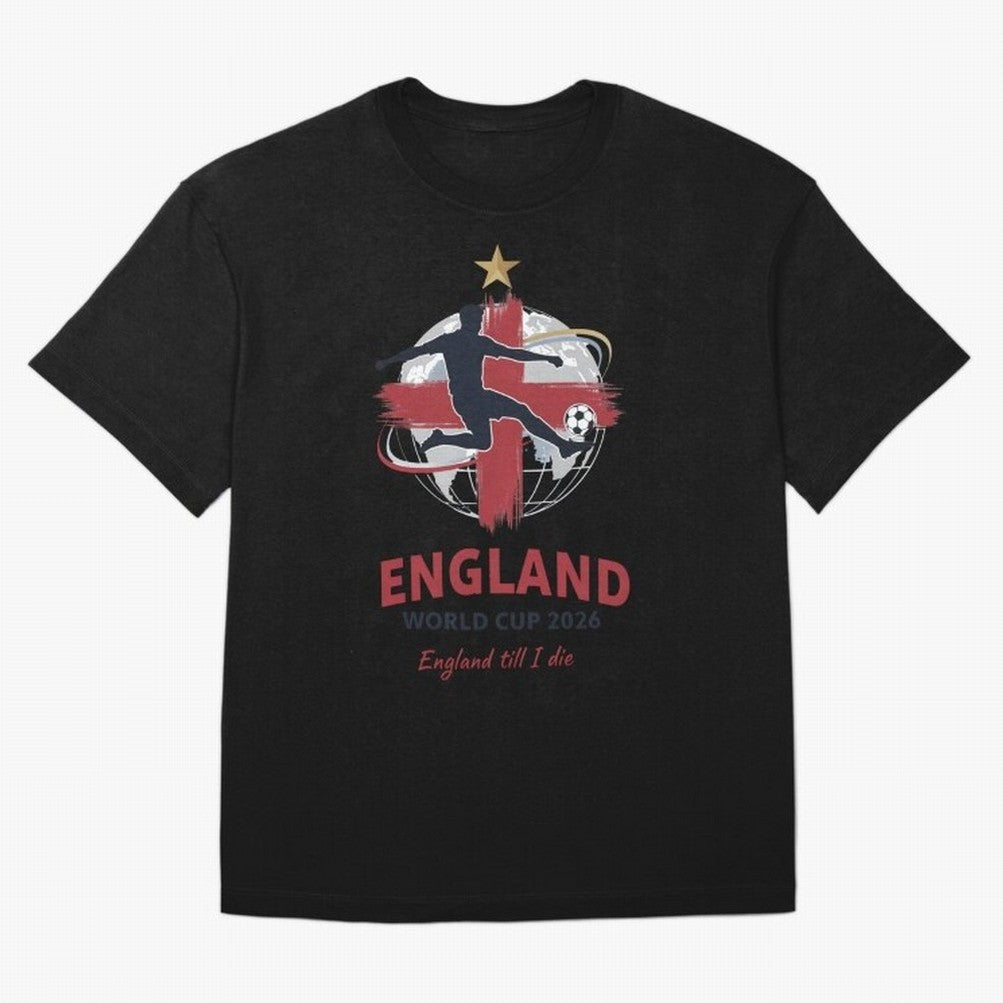 England - World Cup 2026 Fan Art Classic T-Shirt Celebrate Rivalries and Pride in FIFA World Cup 2026 for Fans of Neymar and Portugal, Spain and Germany, Bringing Retro Football Energy, Iconic Rivalries, Trophy Chase Drama and Stadium Atmosphere;