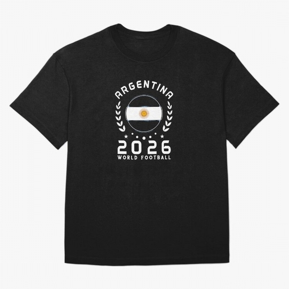 World Cup 2026 Argentina Football Fan Argentine Supporter T-Shirt_85614595 Classic T-Shirt Feel the Heartbeat of FIFA World Cup 2026 Group Stage Featuring Haaland and Mbappe, Argentina, France and Brazil Energy, Retro Football Energy, Iconic