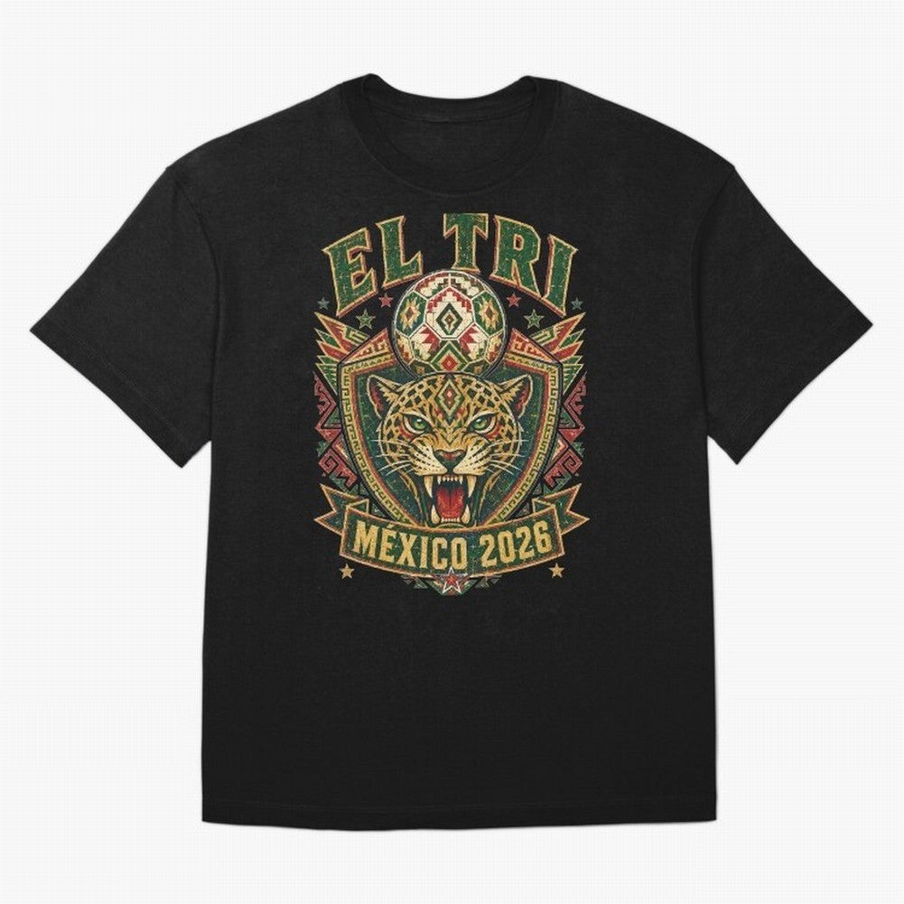 El Tri M¨¦xico 2026 World Cup Soccer T-Shirt Classic T-Shirt Relive the FIFA World Cup 2026 Group Stage Journey through Mbappe and Neymar Highlights, France and Portugal Pride, Fan Favorite Moments, National Team Passion, Big Match Drama and Soccer