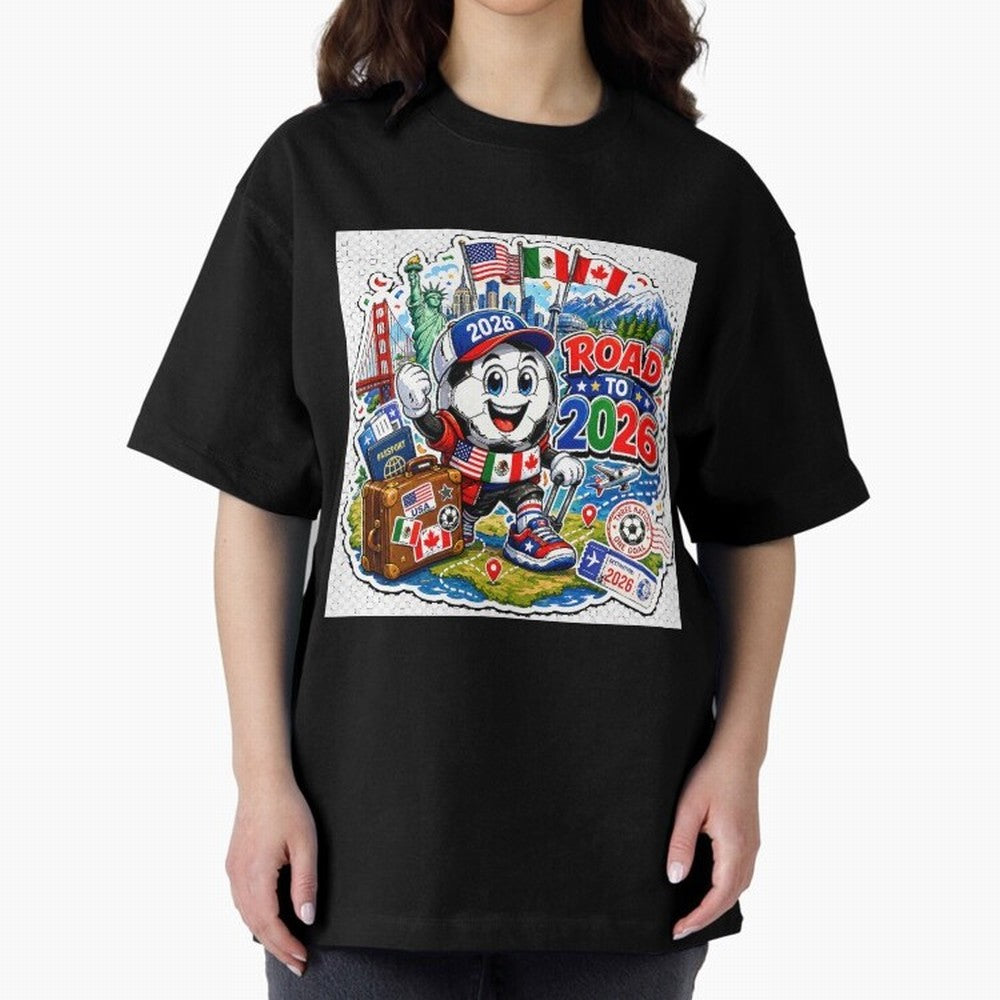 Road to 2026 Football Travel Classic T-Shirt Share Global Football Passion for FIFA World Cup 2026 USA Canada Mexico, Featuring Neymar, Netherlands, Football History, Final Match Energy, Crowd Noise and Once in a Lifetime Moments; Perfect for