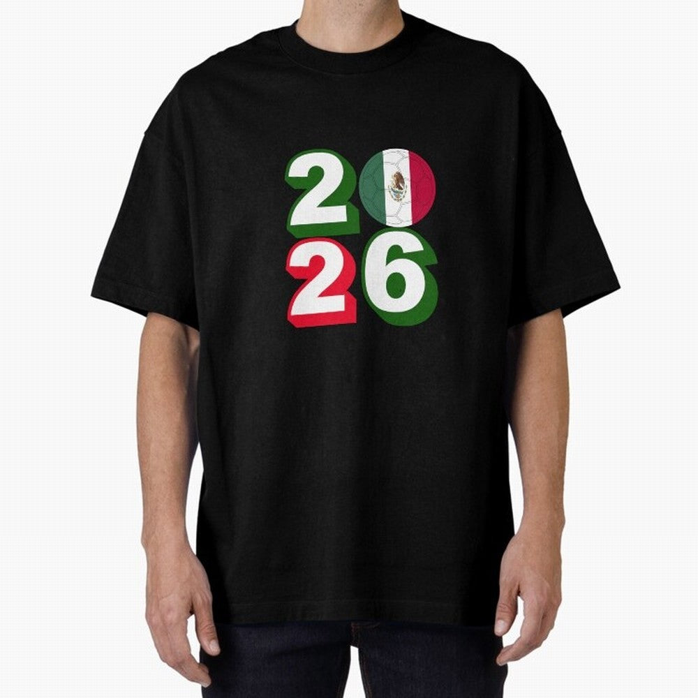 Mexico 2026 Soccer Ball Classic T-Shirt Stand Out with Spirit from FIFA World Cup 2026 Group Stage for Fans of Messi, CR7 and Mbappe and England, Bringing Championship Spirit, Famous Goals, Roaring Crowds and International Football Unity; Perfect