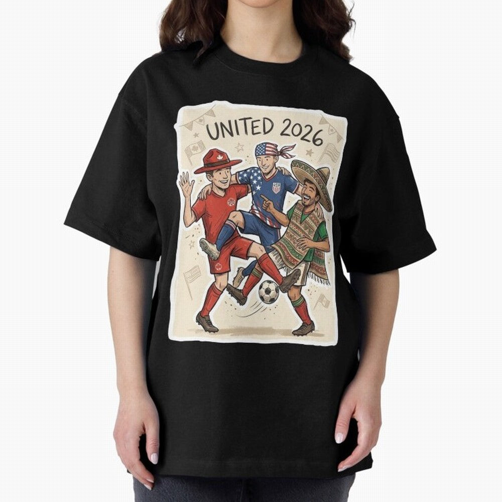 USA Canada Mexico Football Fans Classic T-Shirt Keep the Match Day Mood of Match Day Hype around FIFA World Cup 2026 Group Stage, CR7 and Messi, France and Portugal, Champion Mindset, Group Stage Buzz, Knockout Tension and Passionate Fan Culture;