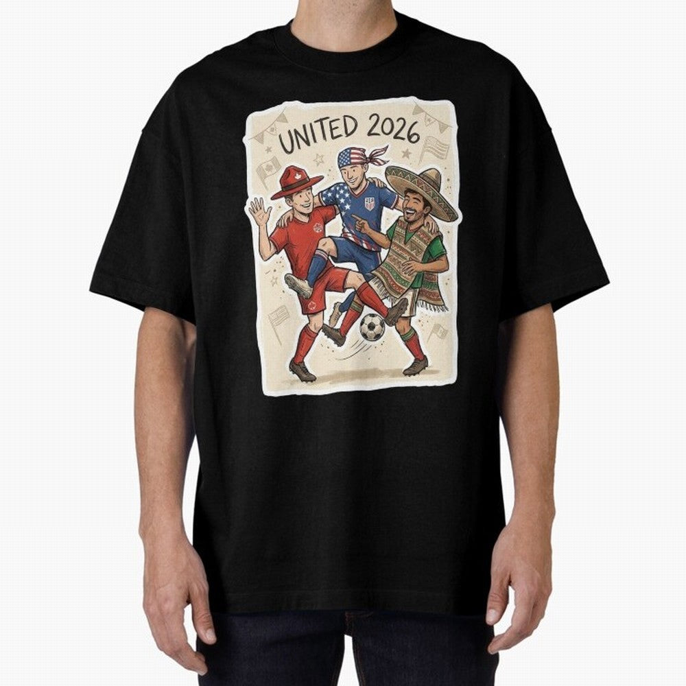 USA Canada Mexico Football Fans Classic T-Shirt Keep the Match Day Mood of Match Day Hype around FIFA World Cup 2026 Group Stage, CR7 and Messi, France and Portugal, Champion Mindset, Group Stage Buzz, Knockout Tension and Passionate Fan Culture;