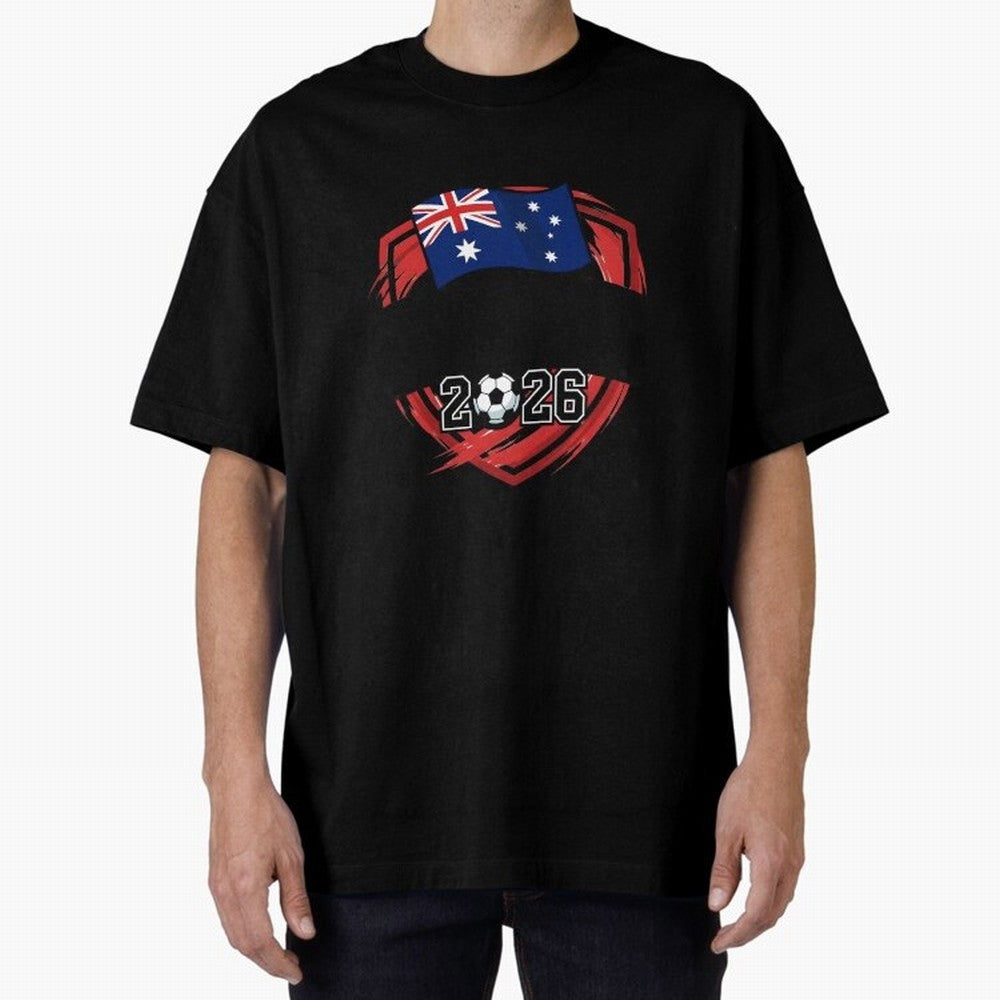 AUSTRALIA World Cup 2026 Poster ¨C AUSTRALIA Football Classic T-Shirt Support FIFA World Cup 2026 Spirit, Made for France and Portugal, CR7 and Messi, Fan Favorite Moments, National Team Passion, Big Match Drama and Soccer History; Made for Die