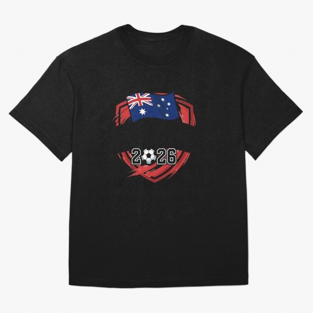 AUSTRALIA World Cup 2026 Poster ¨C AUSTRALIA Football Classic T-Shirt Support FIFA World Cup 2026 Spirit, Made for France and Portugal, CR7 and Messi, Fan Favorite Moments, National Team Passion, Big Match Drama and Soccer History; Made for Die
