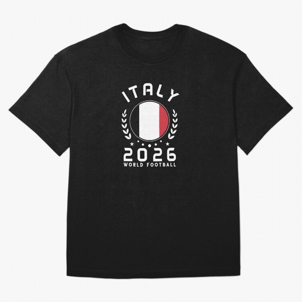 World Cup 2026 Italy Football Fan Italian Supporter T-Shirt_88563599 Classic T-Shirt Relive Global Football Passion for FIFA World Cup 2026, Inspired by Neymar, Haaland and Cristiano Ronaldo, Spain and Netherlands, Match Day Excitement, Supporter