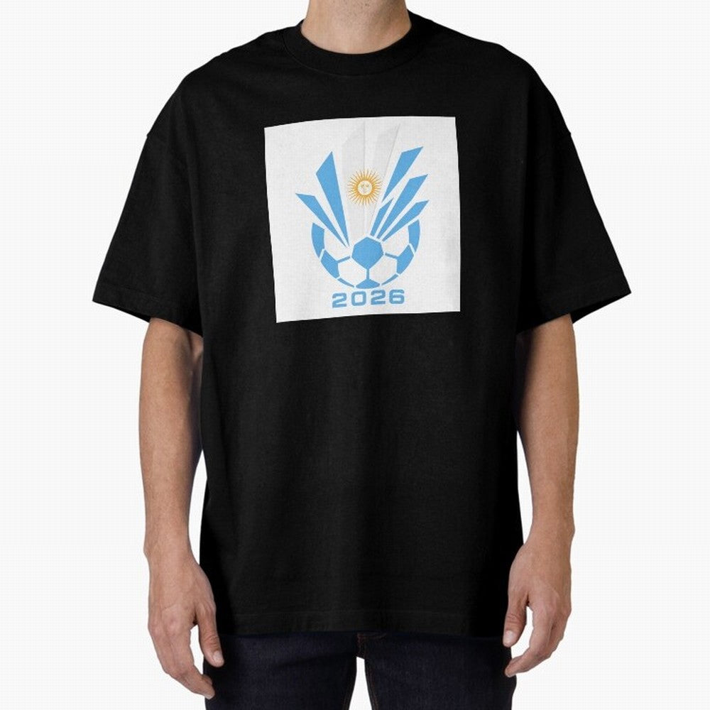 Argentina Soccer 2026 Sun Burst Emblem Classic T-Shirt Get Ready for FIFA World Cup 2026 Group Stage Spirit, Made for Spain, Neymar, Haaland and Cristiano Ronaldo, Goal Celebration Energy, Supporter Heritage, Football Icons and Worldwide Tournament