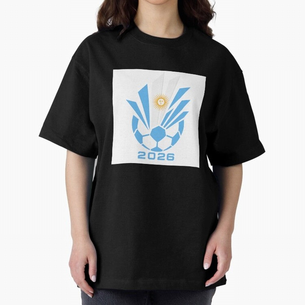 Argentina Soccer 2026 Sun Burst Emblem Classic T-Shirt Get Ready for FIFA World Cup 2026 Group Stage Spirit, Made for Spain, Neymar, Haaland and Cristiano Ronaldo, Goal Celebration Energy, Supporter Heritage, Football Icons and Worldwide Tournament