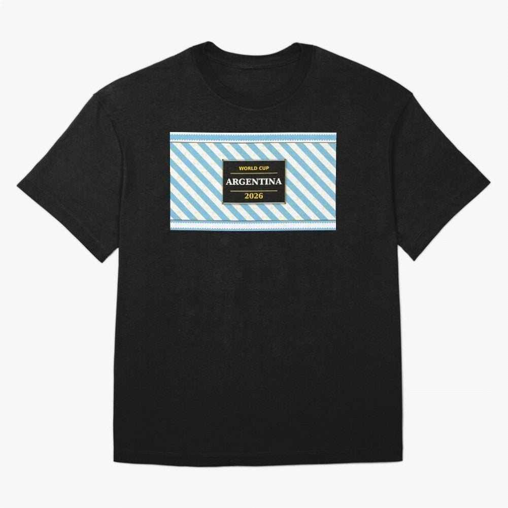 Argentina Football Fan 2026 ¡ª Defending Champions Soccer Fan Gift Classic T-Shirt Remember FIFA World Cup 2026 USA Canada Mexico for Fans of Messi, CR7 and Mbappe and Argentina and Brazil, Bringing Vintage Soccer Flavor, Modern Football Stars,