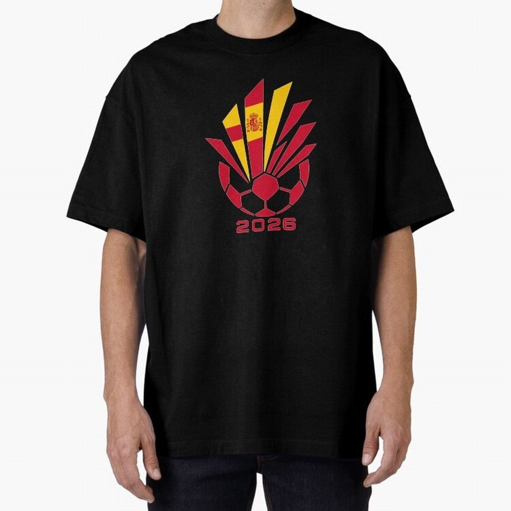 Spain Soccer 2026 Flag Burst Emblem Classic T-Shirt Show Love for Legendary Goals in FIFA World Cup 2026 USA Canada Mexico for Fans of Messi, Neymar and Mbappe and England, Bringing Stadium Chants, National Pride, Trophy Dreams and Unforgettable