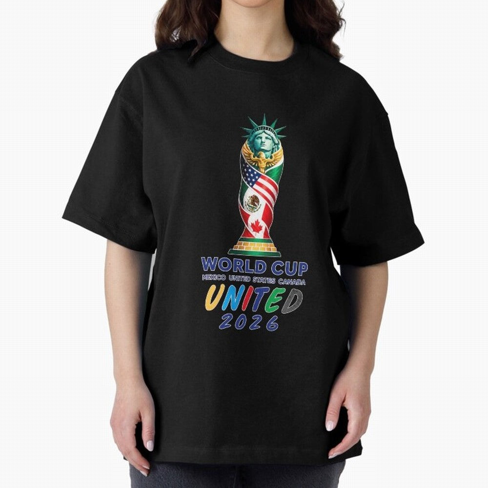 World Cup United 2026 Mexico USA Canada Soccer Design Classic T-Shirt Support Global Football Passion for FIFA World Cup 2026 Group Stage, Highlighting Messi, Neymar and Mbappe, Argentina, Match Day Excitement, Supporter Culture, Golden Goals and