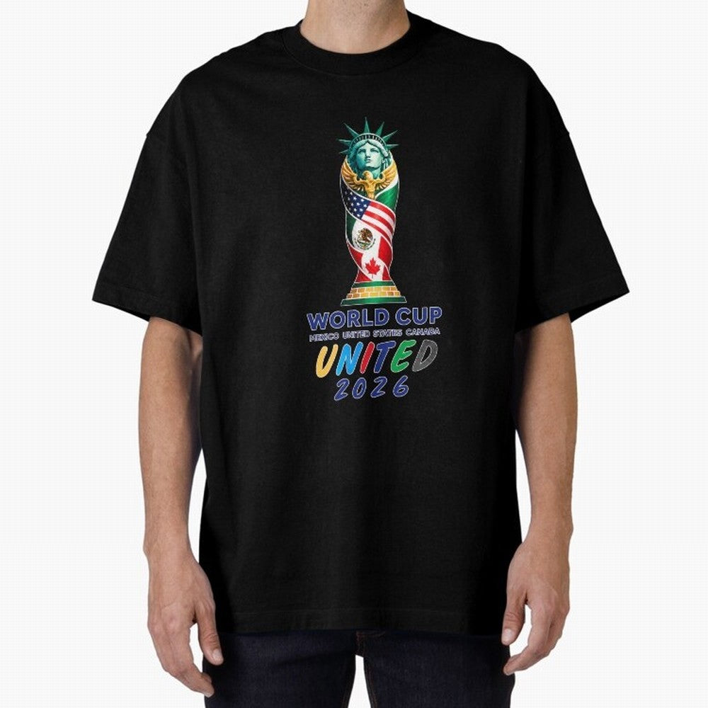 World Cup United 2026 Mexico USA Canada Soccer Design Classic T-Shirt Support Global Football Passion for FIFA World Cup 2026 Group Stage, Highlighting Messi, Neymar and Mbappe, Argentina, Match Day Excitement, Supporter Culture, Golden Goals and