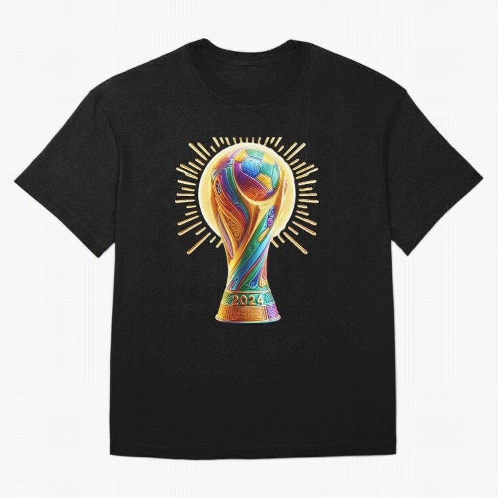 Golden Illuminating Cup Classic T-Shirt Bring Stadium Energy to Global Football Passion for FIFA World Cup 2026, Driven by Cristiano Ronaldo, Haaland and CR7, Argentina and Brazil, Football Festival Excitement, Trophy Ambitions, Country Rivalries