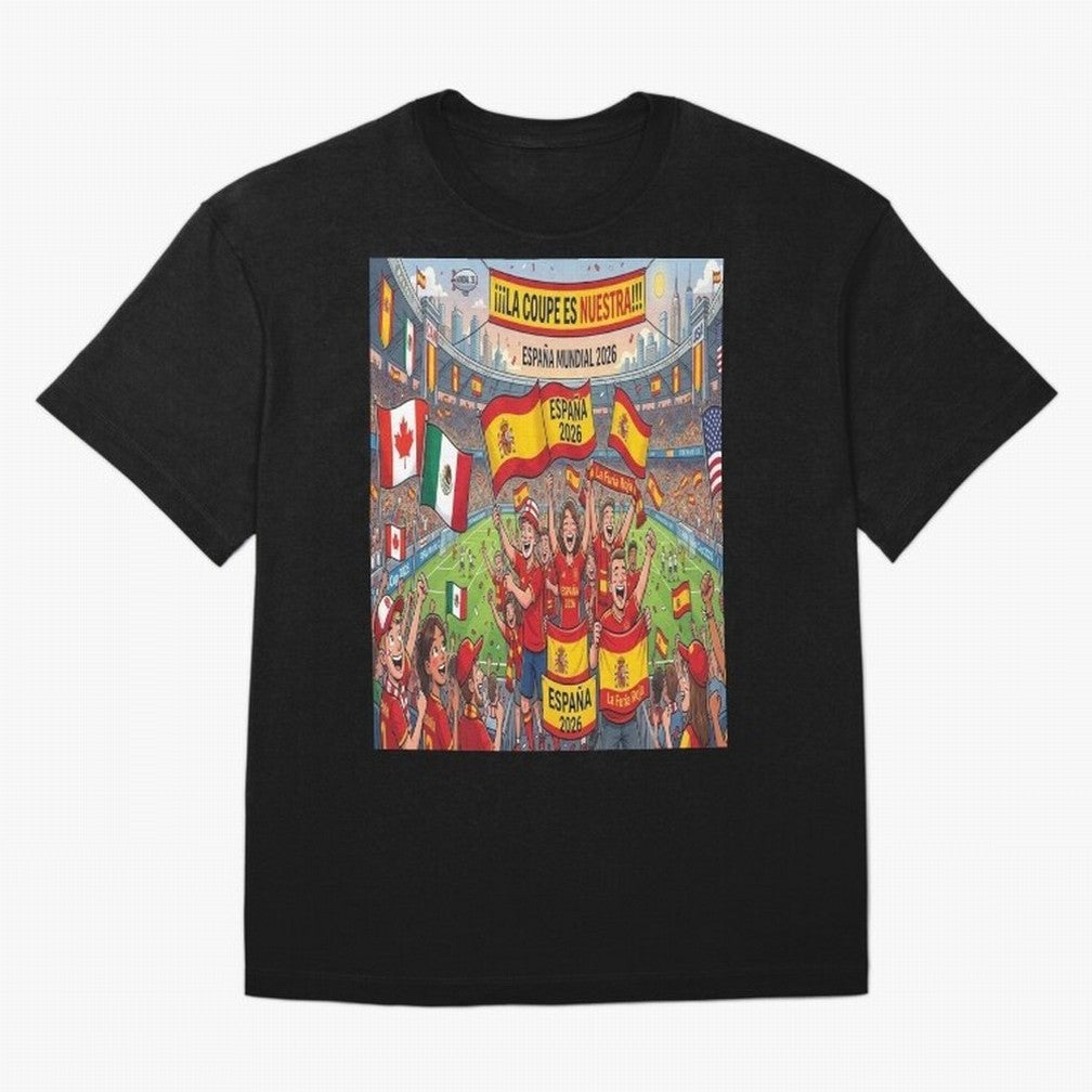 Spain World Cup 2026 - Stadium Classic T-Shirt Bring Supporter Culture to Global Football Passion for FIFA World Cup 2026 Group Stage, Driven by Haaland, England, Championship Spirit, Famous Goals, Roaring Crowds and International Football Unity;