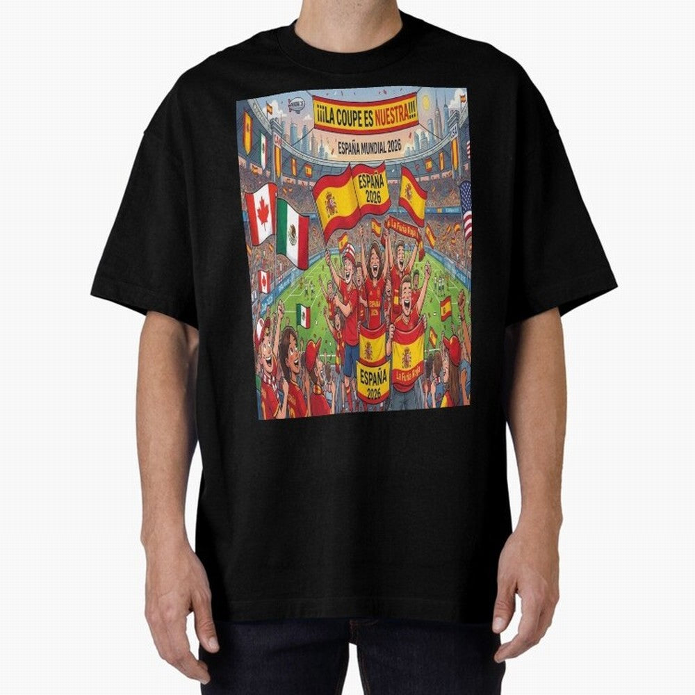 Spain World Cup 2026 - Stadium Classic T-Shirt Bring Supporter Culture to Global Football Passion for FIFA World Cup 2026 Group Stage, Driven by Haaland, England, Championship Spirit, Famous Goals, Roaring Crowds and International Football Unity;