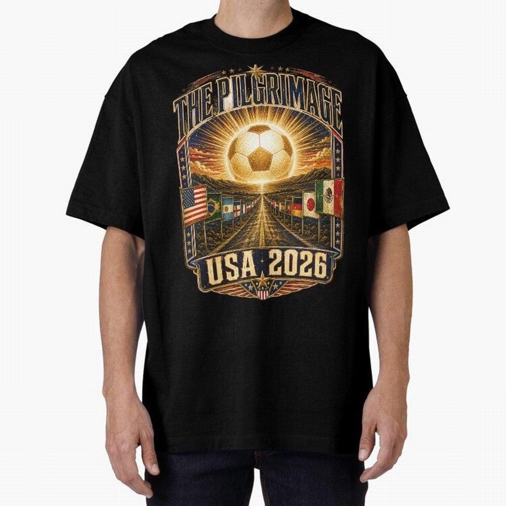 The Pilgrimage World Cup 2026 Soccer T-Shirt Classic T-Shirt Show Match Day Excitement for FIFA World Cup 2026 for Fans of Neymar, Haaland and Cristiano Ronaldo and Spain, Bringing Classic Soccer Heritage, Championship Pressure, Fan Loyalty and