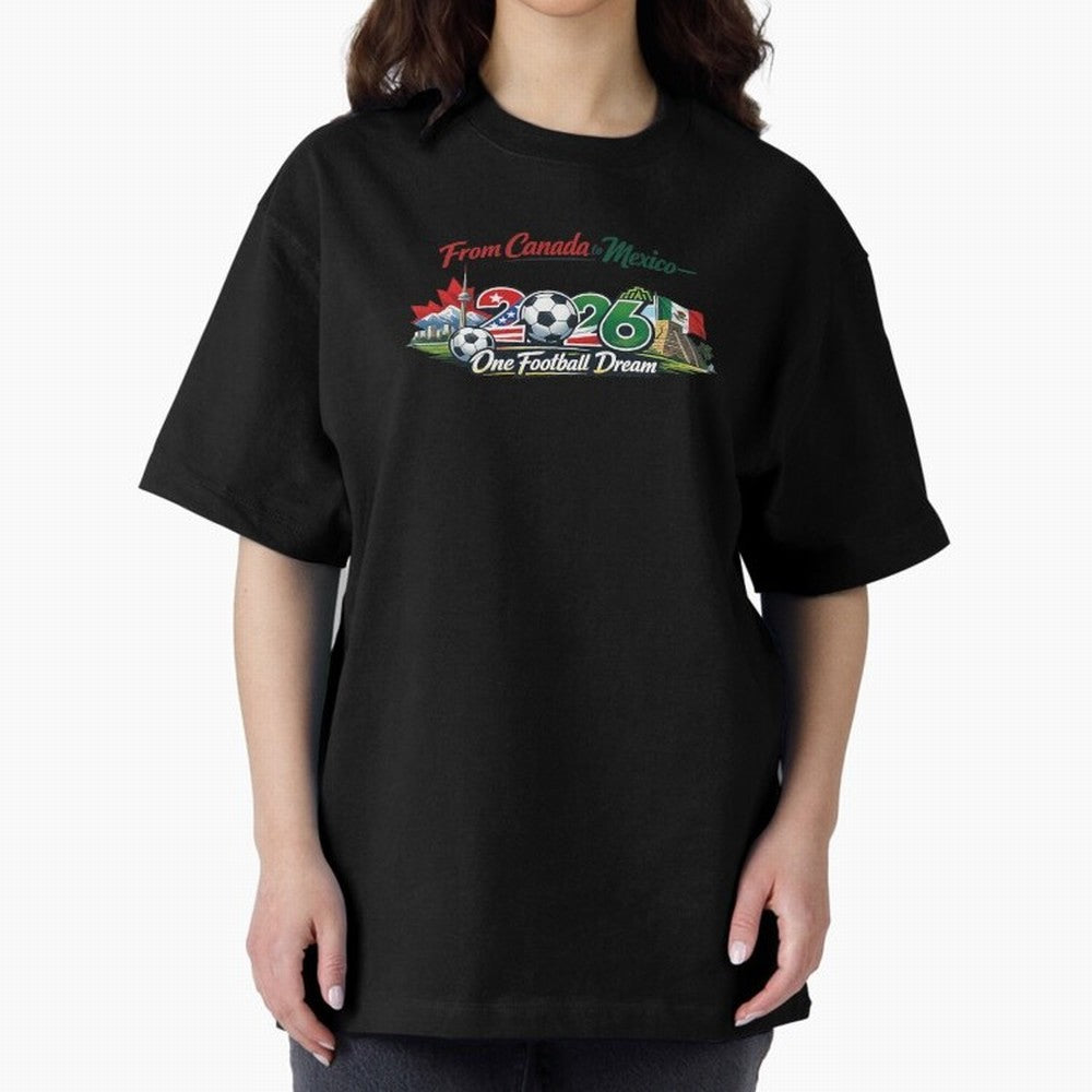 2026 Football Fan Design - North America - Three Nations One Dream Classic T-Shirt Mark FIFA World Cup 2026 USA Canada Mexico for Fans of Messi, Neymar and Mbappe and Brazil, Bringing Supporter Pride, Iconic Celebrations, Legendary Names and Global