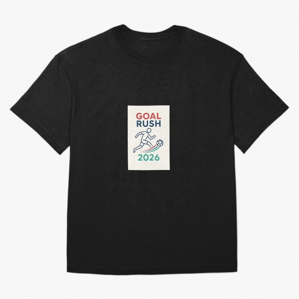 Goal Rush 2026 Classic T-Shirt Show Your Love for FIFA World Cup 2026 Built around Mbappe and Neymar, France and Portugal Energy, Football History, Final Match Energy, Crowd Noise and Once in a Lifetime Moments; Perfect for Supporters Who Want Bold
