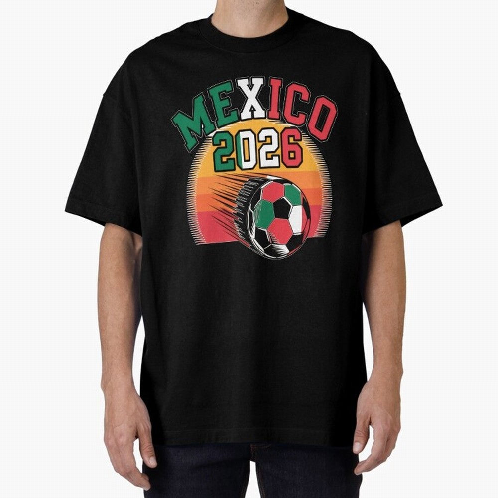 Mexico 2026 Vintage Soccer Shirt Retro Futbol Fan Tee Classic T-Shirt Support Your Favorite Stars during FIFA World Cup 2026 Group Stage Spirit, with Argentina, CR7, Football History, Final Match Energy, Crowd Noise and Once in a Lifetime Moments;