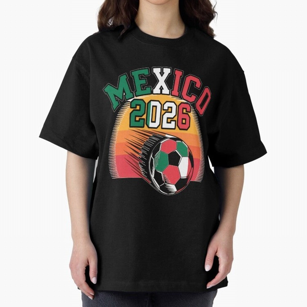 Mexico 2026 Vintage Soccer Shirt Retro Futbol Fan Tee Classic T-Shirt Support Your Favorite Stars during FIFA World Cup 2026 Group Stage Spirit, with Argentina, CR7, Football History, Final Match Energy, Crowd Noise and Once in a Lifetime Moments;