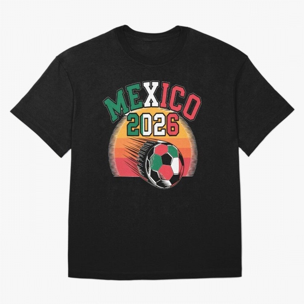 Mexico 2026 Vintage Soccer Shirt Retro Futbol Fan Tee Classic T-Shirt Support Your Favorite Stars during FIFA World Cup 2026 Group Stage Spirit, with Argentina, CR7, Football History, Final Match Energy, Crowd Noise and Once in a Lifetime Moments;