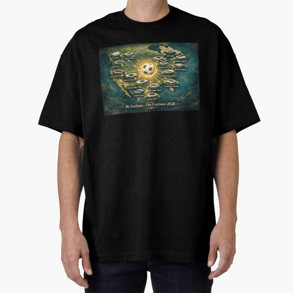 2026 Stadiums Across North America World Cup Classic T-Shirt Bring Supporter Culture to Match Day Hype around FIFA World Cup 2026 USA Canada Mexico, Mbappe and Neymar, Spain, Match Day Excitement, Supporter Culture, Golden Goals and Global Football
