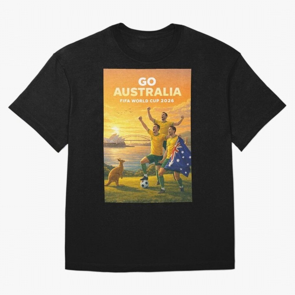 Australia Socceroos FIFA World Cup 2026 Sydney Football Australia Kangaroos Classic T-Shirt Honor Football Greatness during the FIFA World Cup 2026 Journey through CR7 and Messi Highlights, Portugal Pride, Championship Spirit, Famous Goals, Roaring