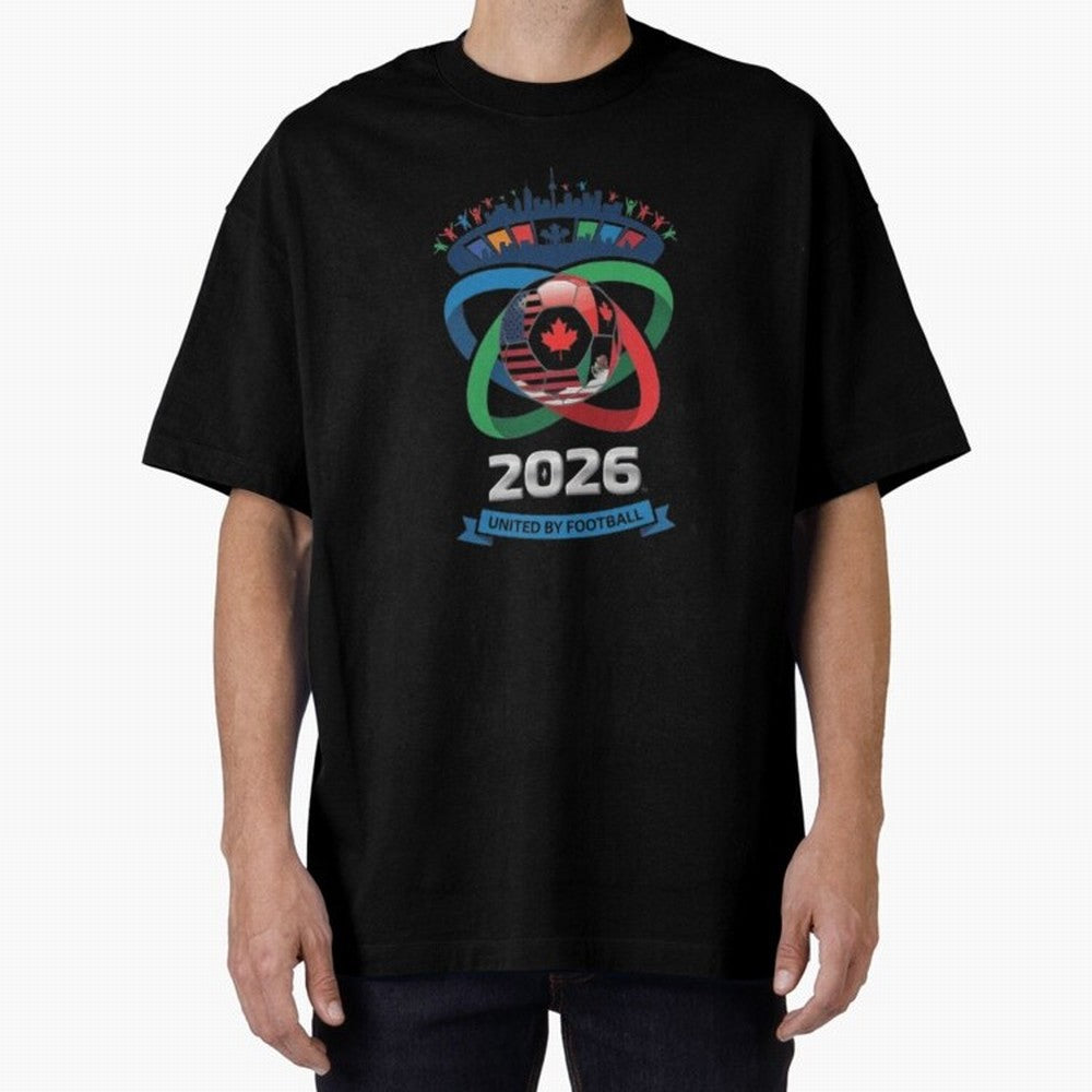 Infinity Loop World Cup 2026 Host Nation Classic T-Shirt Back the Journey through Match Day Hype around FIFA World Cup 2026 Group Stage, Cristiano Ronaldo, Haaland and CR7, Netherlands, Retro Football Energy, Iconic Rivalries, Trophy Chase Drama