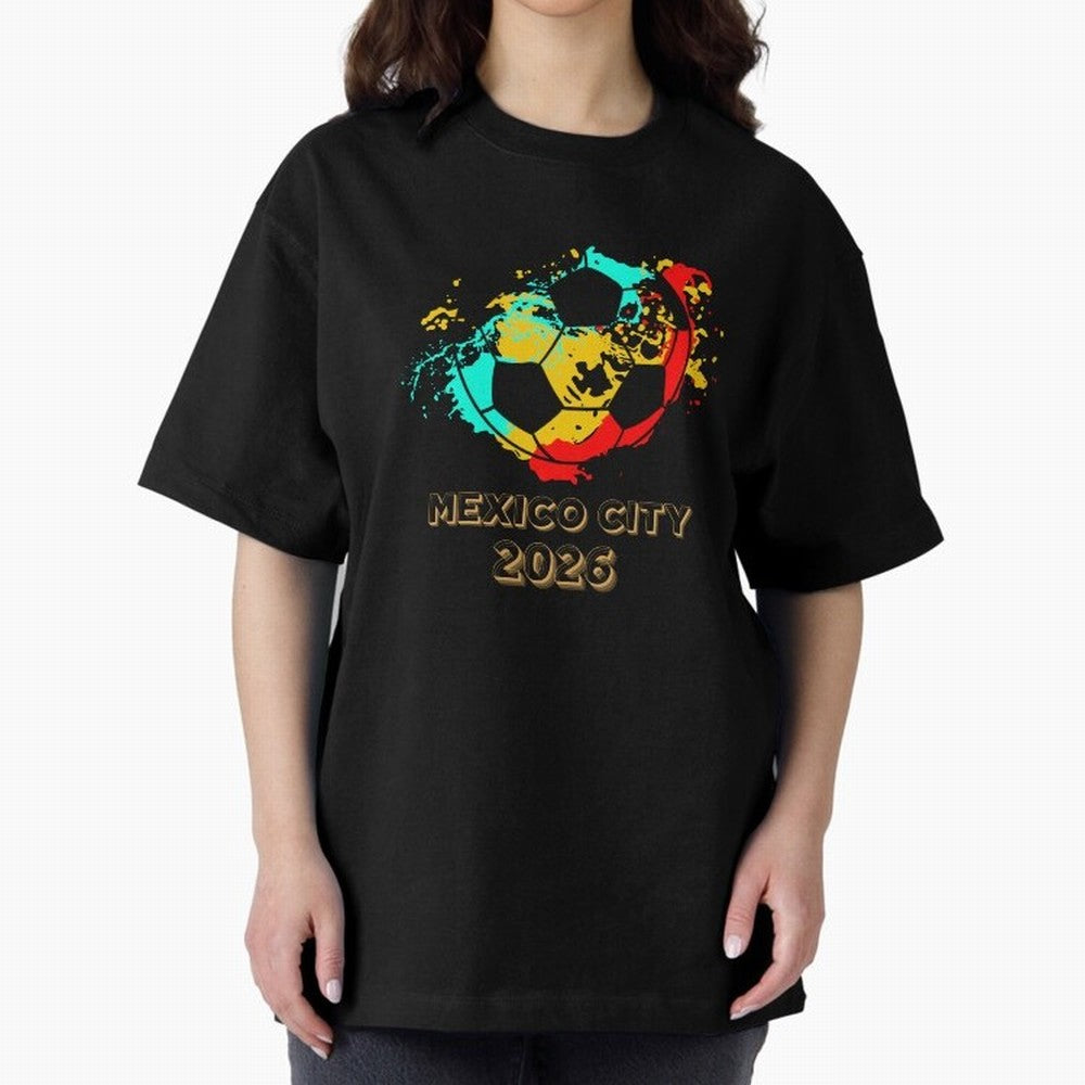 Mexico city soccer 2026 t-shirt Classic T-Shirt Join Global Football Passion for FIFA World Cup 2026 USA Canada Mexico, Centered on CR7 and Messi, Portugal, Sports Nostalgia, International Competition, Famous Players and Unforgettable Victories;