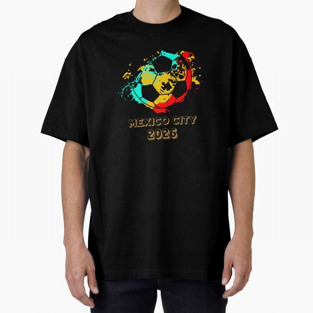 Mexico city soccer 2026 t-shirt Classic T-Shirt Join Global Football Passion for FIFA World Cup 2026 USA Canada Mexico, Centered on CR7 and Messi, Portugal, Sports Nostalgia, International Competition, Famous Players and Unforgettable Victories;