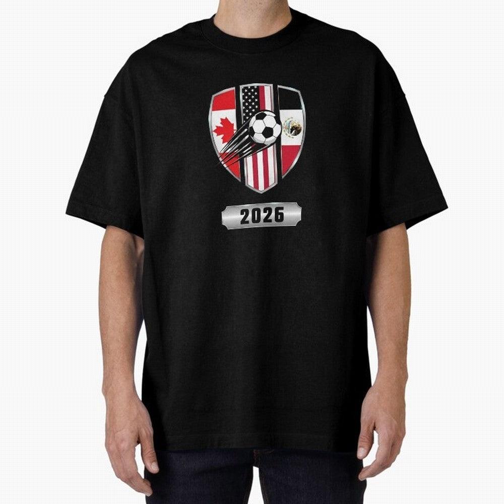 North United America Shield 2026 Cup T-Shirt_82794382 Classic T-Shirt Relive FIFA World Cup 2026 Group Stage for Fans of Messi and Portugal, Bringing Worldwide Fan Energy, Dramatic Goals, Stadium Lights and Championship Celebrations; Great for