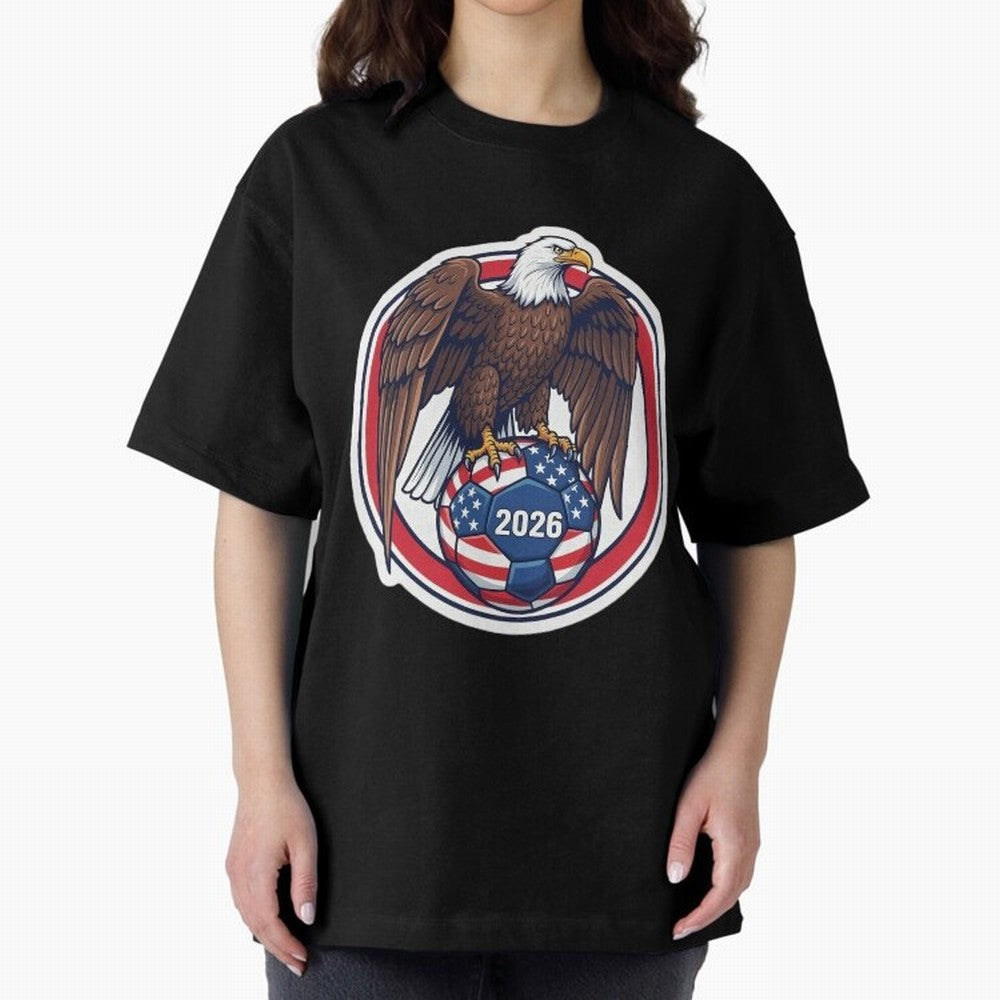 USA Eagle Soccer 2026 ¨C American Pride Football Design Classic T-Shirt Upgrade FIFA World Cup 2026 USA Canada Mexico Capturing Haaland and Mbappe, Spain and Netherlands Energy, Retro Football Energy, Iconic Rivalries, Trophy Chase Drama and