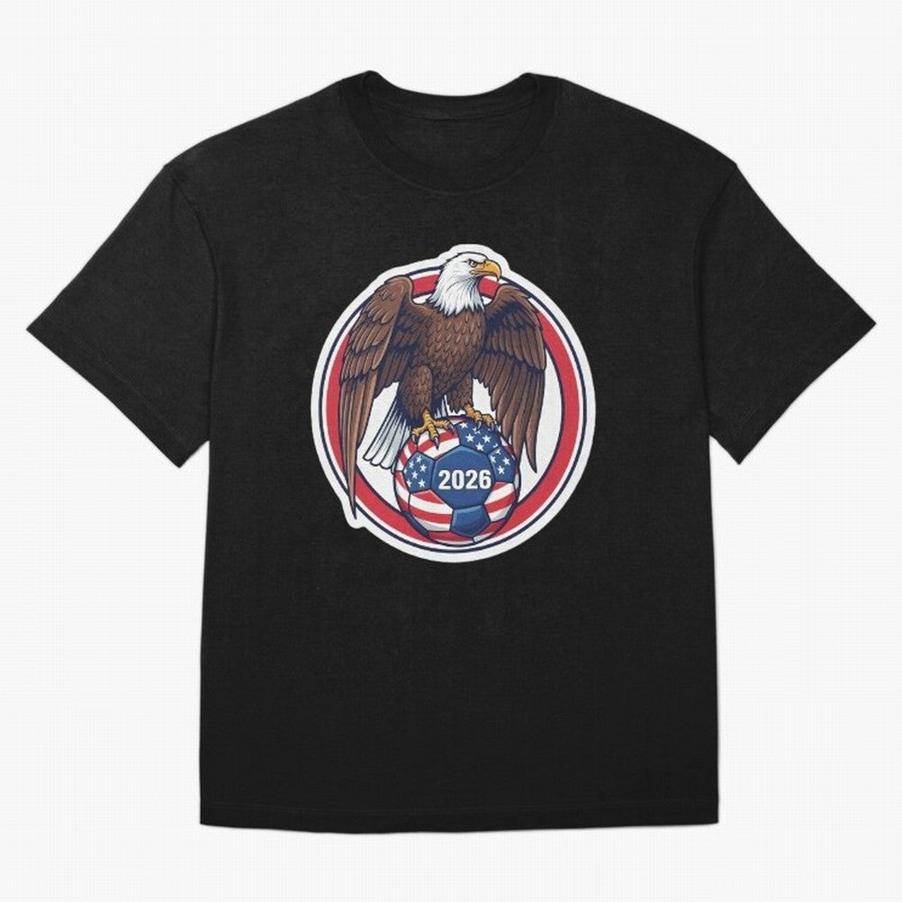 USA Eagle Soccer 2026 ¨C American Pride Football Design Classic T-Shirt Upgrade FIFA World Cup 2026 USA Canada Mexico Capturing Haaland and Mbappe, Spain and Netherlands Energy, Retro Football Energy, Iconic Rivalries, Trophy Chase Drama and