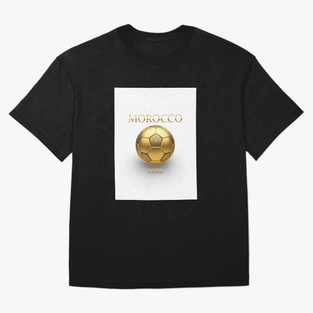 Copy of Morocco 2026 World Cup - Traditional Zellige Football Design Classic T-Shirt Enjoy the Biggest Football Party of Match Day Hype around FIFA World Cup 2026, Mbappe and Neymar, Brazil, Match Day Excitement, Supporter Culture, Golden Goals and