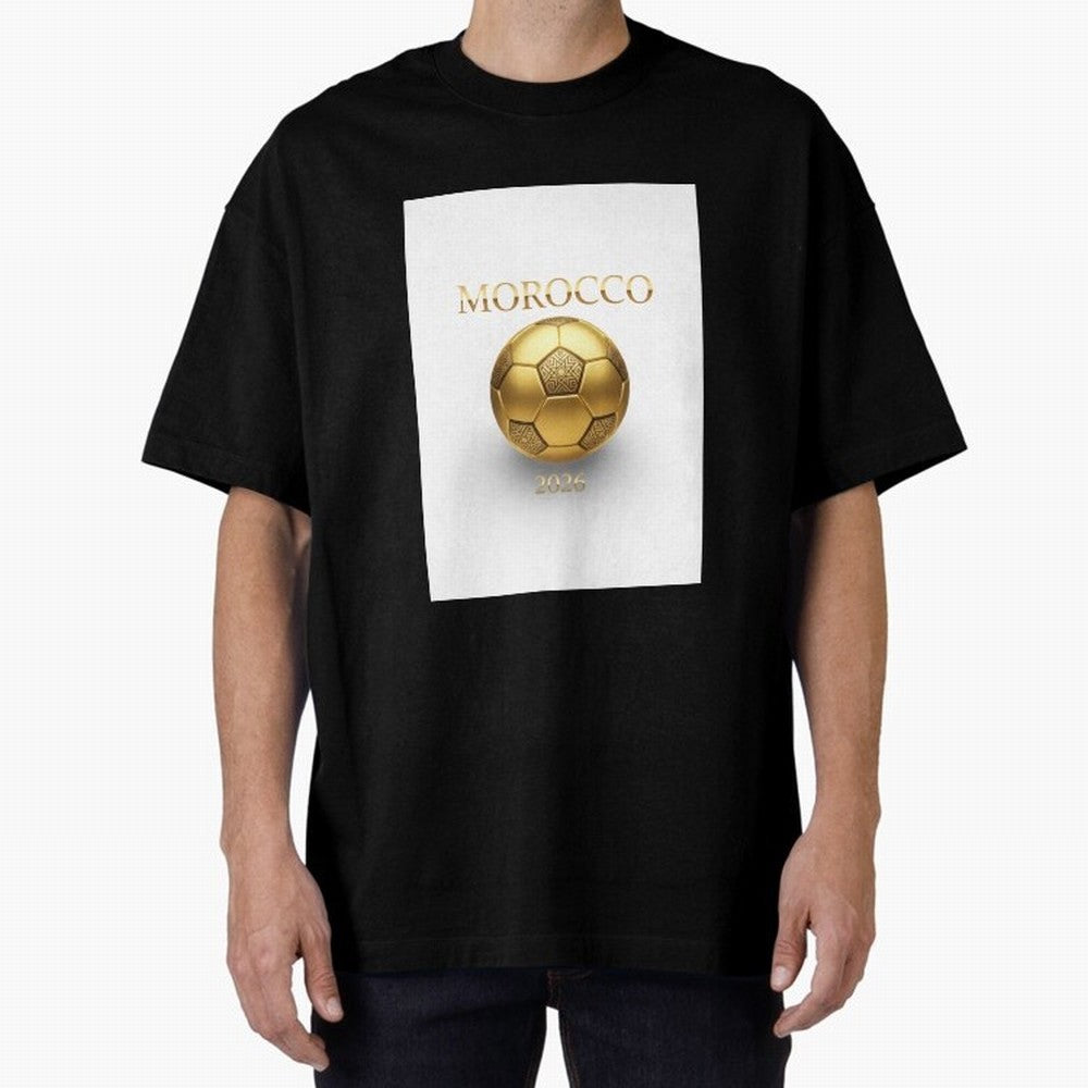 Copy of Morocco 2026 World Cup - Traditional Zellige Football Design Classic T-Shirt Enjoy the Biggest Football Party of Match Day Hype around FIFA World Cup 2026, Mbappe and Neymar, Brazil, Match Day Excitement, Supporter Culture, Golden Goals and
