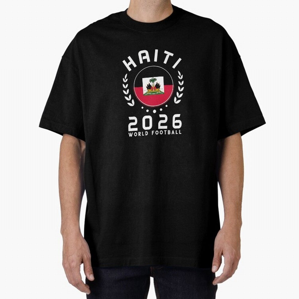 World Cup 2026 Haiti Football Fan Haitian Supporter T-Shirt_84687246 Classic T-Shirt Unlock Global Football Passion for FIFA World Cup 2026 Group Stage, Highlighting CR7 and Messi, France and Portugal, Classic Soccer Heritage, Championship