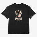 USA Soccer World Cup 2026 American Fan T-Shirt_88555733 Classic T-Shirt Enjoy the Biggest Football Party of FIFA World Cup 2026 Connected to Messi and Cristiano Ronaldo, Spain and Netherlands Energy, Champion Mindset, Group Stage Buzz, Knockout