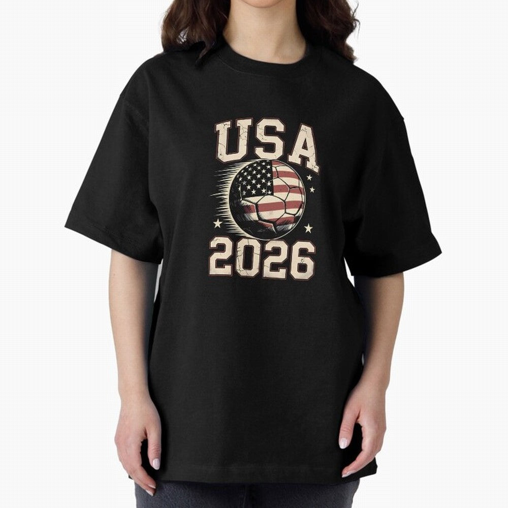 USA Soccer World Cup 2026 American Fan T-Shirt_88555733 Classic T-Shirt Enjoy the Biggest Football Party of FIFA World Cup 2026 Connected to Messi and Cristiano Ronaldo, Spain and Netherlands Energy, Champion Mindset, Group Stage Buzz, Knockout