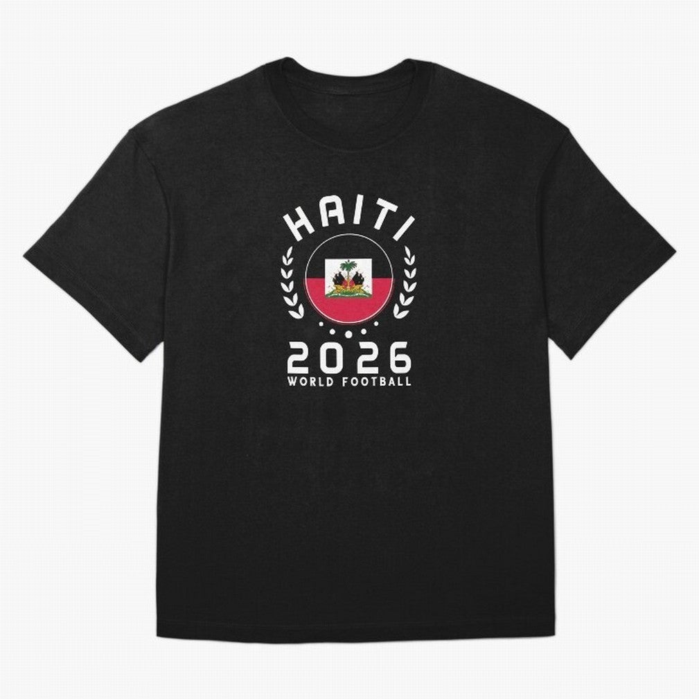 World Cup 2026 Haiti Football Fan Haitian Supporter T-Shirt_84687246 Classic T-Shirt Bring World Football Passion into FIFA World Cup 2026 Group Stage Spirit, Capturing Argentina, France and Brazil, Cristiano Ronaldo, Stadium Memories, Football
