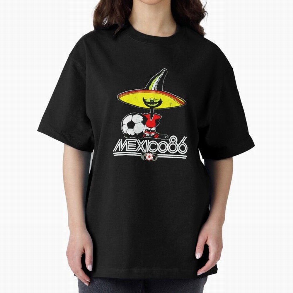 Mexico 86 World Cup Pique Retro Vintage T-Shirt_90751770 Classic T-Shirt Celebrate Unforgettable Nights in FIFA World Cup 2026 Spirit, Filled with Argentina, France and Brazil, Mbappe, Global Supporter Spirit, Legendary Goals, National Colors and
