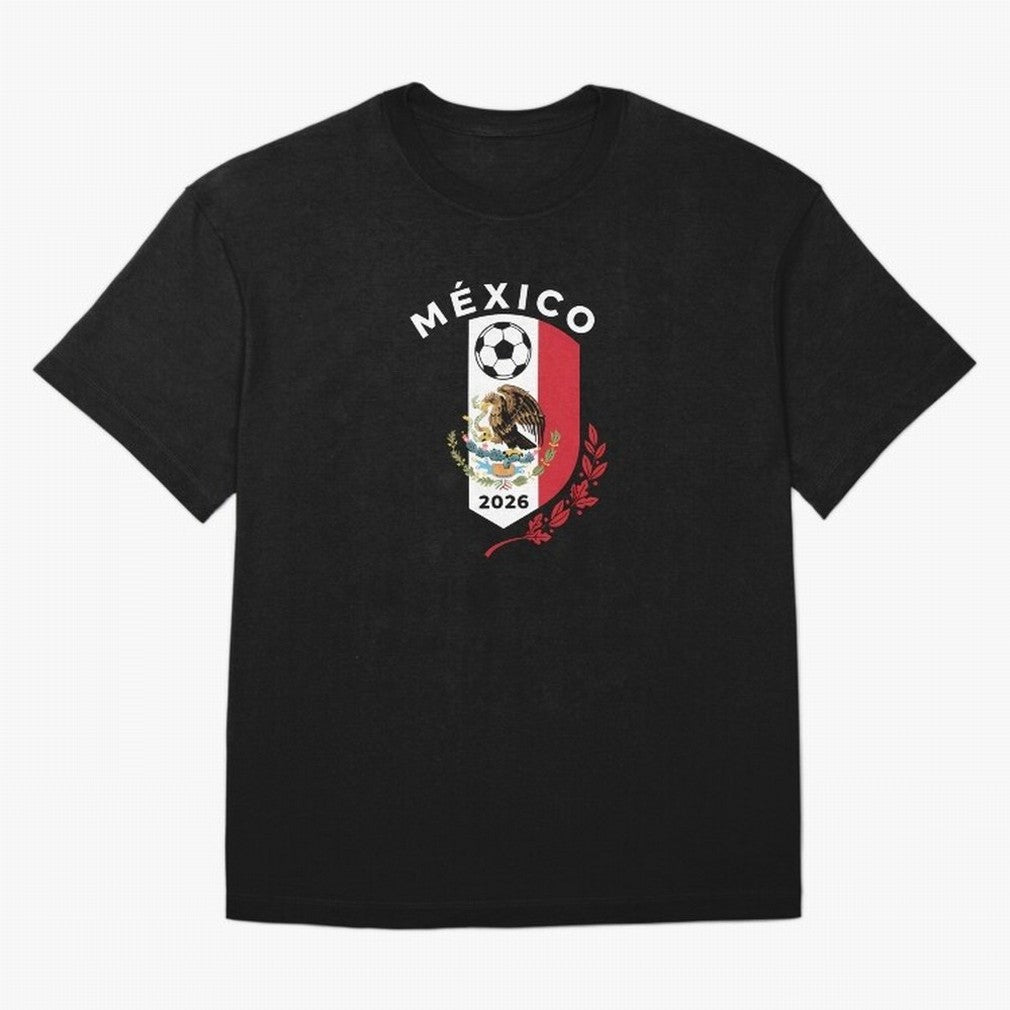 Mexico Emblem World Cup Soccer 2026 Football Crew T-Shirt_83050167 Classic T-Shirt Showcase FIFA World Cup 2026 Group Stage for Fans of CR7 and Messi and France, Bringing Match Day Excitement, Supporter Culture, Golden Goals and Global Football
