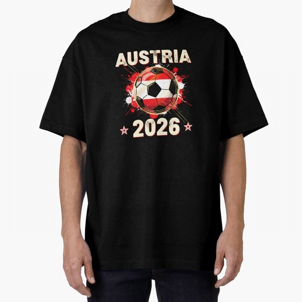 World Cup 2026 Austria Soccer Ball North America - Austrian Fan Gift T-Shirt_85028223 Classic T-Shirt Show Fan Pride Across the FIFA World Cup 2026 USA Canada Mexico Journey through Messi and Cristiano Ronaldo Highlights, Spain Pride, Stadium
