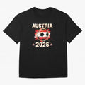 World Cup 2026 Austria Soccer Ball North America - Austrian Fan Gift T-Shirt_85028223 Classic T-Shirt Show Fan Pride Across the FIFA World Cup 2026 USA Canada Mexico Journey through Messi and Cristiano Ronaldo Highlights, Spain Pride, Stadium