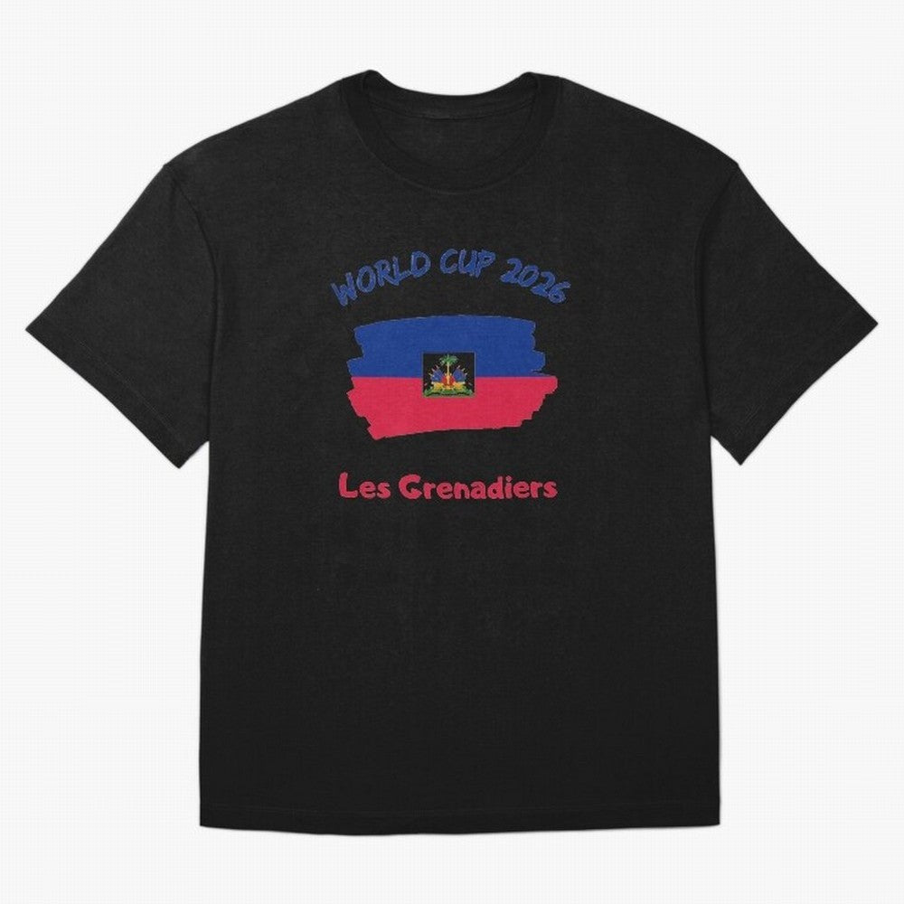 Haiti Football Fan Haitian Soccer Supporter National Team Pride Caribbean 2026 T-Shirt_90544900 Classic T-Shirt Spotlight FIFA World Cup 2026 Group Stage for Fans of Messi, Neymar and Mbappe and England, Bringing Tournament Hype, Historic Matchups,