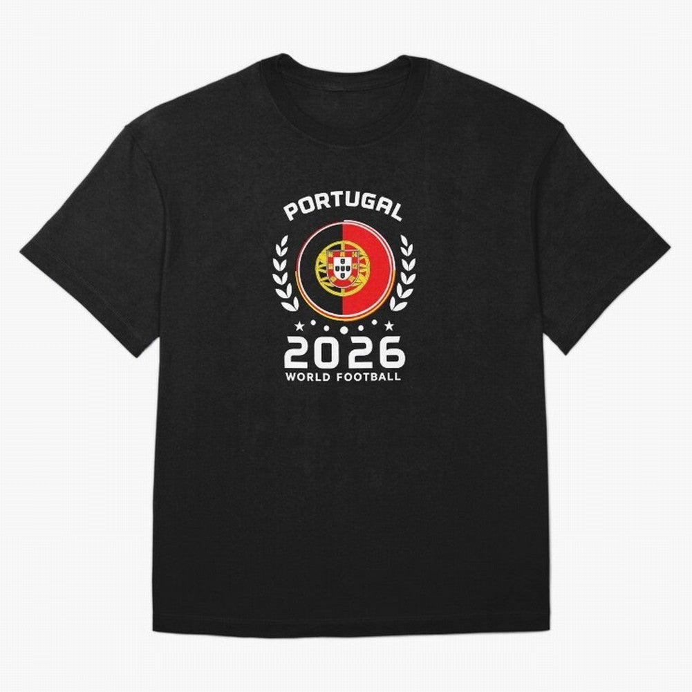 Portugal 2026 World Football Soccer Fan Design T-Shirt_87038236 Classic T-Shirt Celebrate Fan Favorites in FIFA World Cup 2026 Group Stage for Fans of Messi, Neymar and Mbappe and Spain, Bringing Match Day Excitement, Supporter Culture, Golden